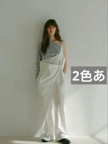 ETRE 원숄더 랩 와이드 팬츠