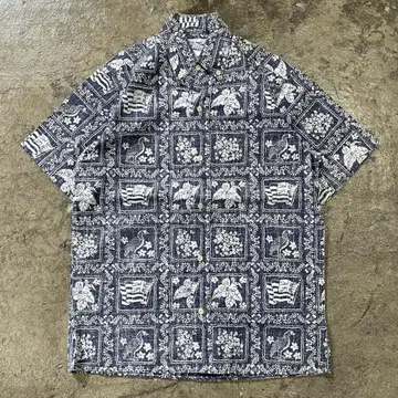 90s reyn spooner 레인 스푸너 반팔 알로하 셔츠 XS