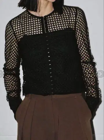 todayful Mesh Shirring Cardigan 가디건
