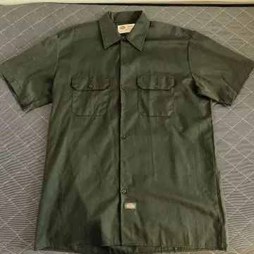 Dickies 디키즈 데드스탁 반팔 워크 셔츠 L 사이즈 올리브