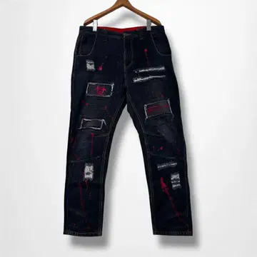 PUNK DRUNKERS BUOHAZARD 데님 팬츠
