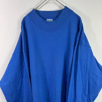 USA제 90s anvil 하이넥 롱T 블루