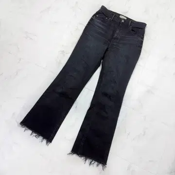 야누크 IENA 별주 플레어 스트레치 블랙 데님 25 컷오프 1