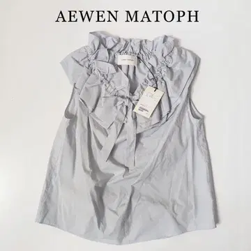 2024SS 이우엔 마토프 AEWEN MATOPH 블루 그레이 블라우스