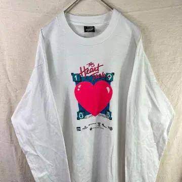 USA제 90s 하트 롱 T 화이트