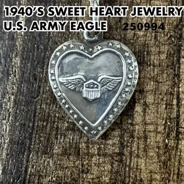 스위트하트 쥬얼리 US ARMY 실버 빈티지 목걸이 스타