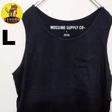 usa 구제 의류 MOSSIMO SUPPLY 슬리브리스 L 블랙