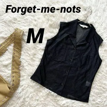 [Forget Me Not] 슬리브리스 셔츠 메쉬 카라 부착 포켓