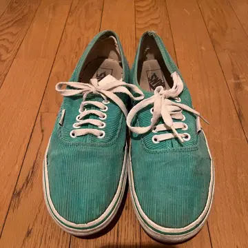 VANS 코듀로이 터콰이즈 블루 스니커즈 빈티지