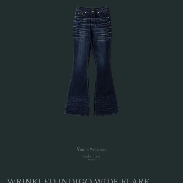 Trillion Domingo Pinch Cut Wide Denim Pants (SAND BLUE) on
