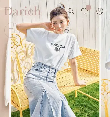 Darich DD 로고 자수 티셔츠