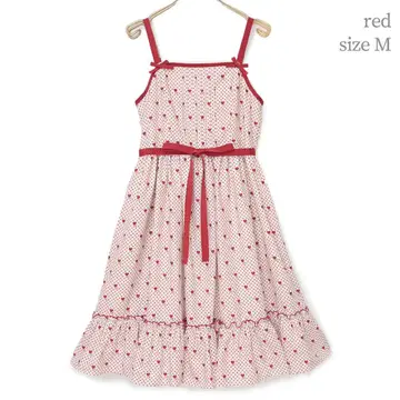 새상품 Little dot heart 점퍼 스커트