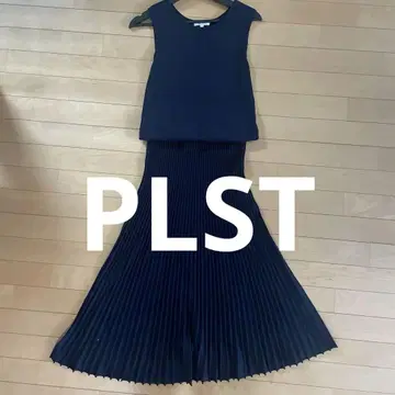 PLST 네이비 슬리브리스 원피스 M