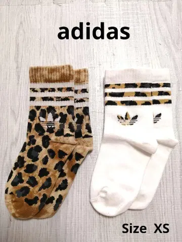 아디다스 오리지널 레오파드 크루 삭스 Size XS 2켤레 PAC