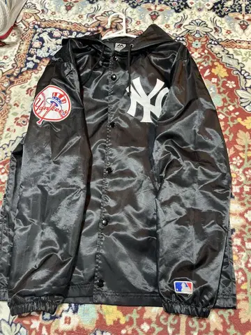 New York Yankees 나일론 자켓 블랙
