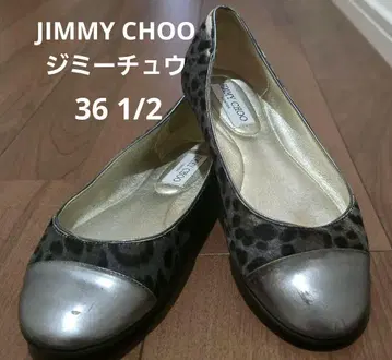 지미추 JIMMY CHOO 레오파드 플랫 슈즈 36 1/2