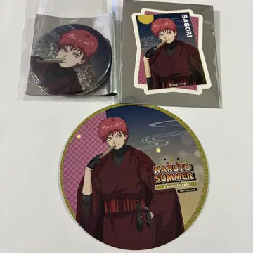 NARUTO 나루토 애니 카페 캔뱃지 스티커 혜택 전갈
