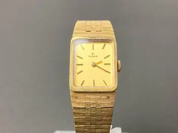 운용 제품 RADO 라도 여성용 수동 와인딩 손목시계 골드