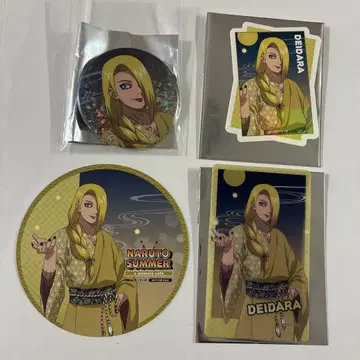 NARUTO 나루토 애니 카페 캔뱃지 스티커 밤카 혜택 데이다라