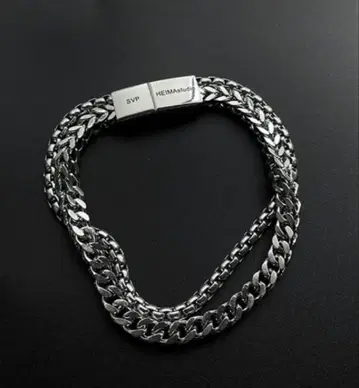 팔찌 체인 실버 심플 19.5cm