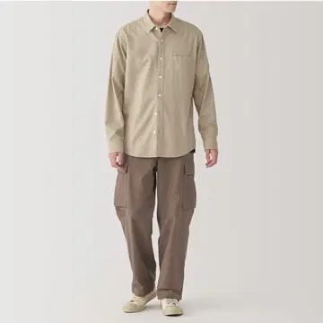 무인양품 세탁기 사용 가능 이지 카고 팬츠 모카 브라운