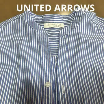 UNITED ARROWS 스트라이프 반팔 셔츠