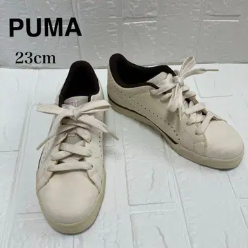 푸마 스니커즈 23cm 크림색 가죽 새상품급