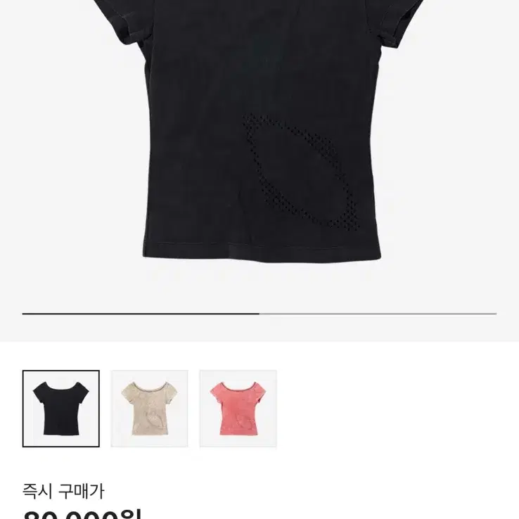 【MISCHIEF】25ss BLEACHED WIDE NECK T-SHIRT BLEACHED WIDE NECK T-SHIRT_WASHED BLACK - MISCHIEF
