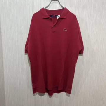 KAPPA 빨간색 피케 셔츠 80년대 구제 의류 스트릿 아메카지
