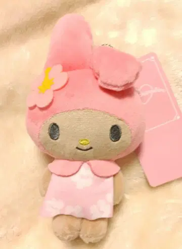 새상품 마이멜로디 일광화상 마스코트 참 봉제 인형 아베일 하이비스커스