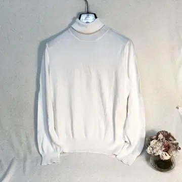 랄프 로렌 Ralph Lauren 화이트 터틀넥 7 사이즈 S