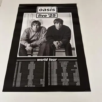 oasis live '25 월드 투어 포스터