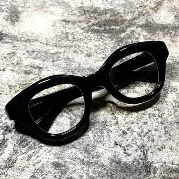 하쿠산 안경점 HOOK 초와이드 셀 프레임 블랙