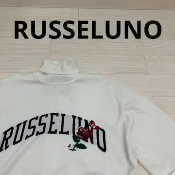 RUSSELUNO 러셀노 FLAGROSE LOGO INNER KNIT