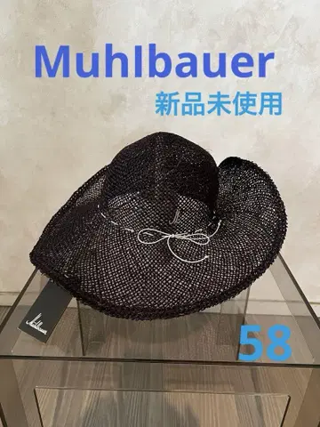 미사용 새상품 MuhIbauer 뮬 바우어 여름 모자 58 블랙