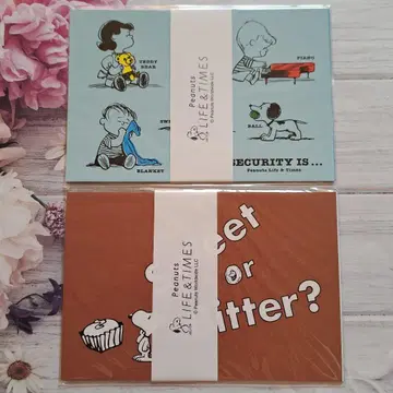 스누피 Peanuts LIFE&TIMES 아트 카드 세트