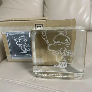 긴자 미쓰코시 스누피 전 CRYSTAL BRICK 우드스탁