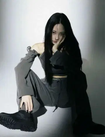 멜트 레이디 데님 5 슬랙스 팬츠 그레이
