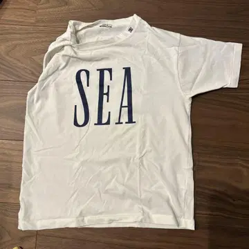SEA 슬리브리스 티셔츠 화이트