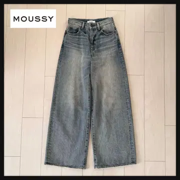 MOUSSY 마우지 와이드 배기 스트레이트 청바지 데님