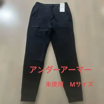 신상품 미사용 언더아머 블랙 조거 팬츠 M 사이즈