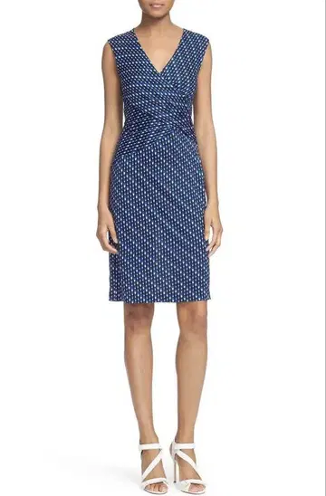 DIANE von FURSTENBERG 네이비 도트 원피스 6
