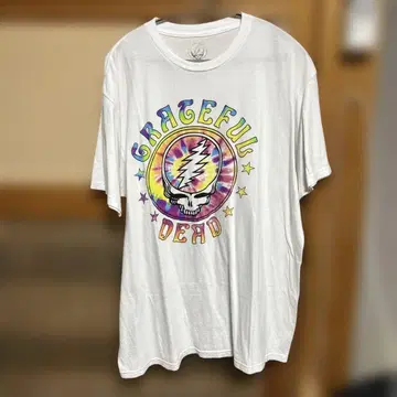Grateful Dead 그레이트풀 데드 타이다이 화이트 티셔츠 XL
