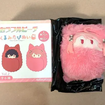 컬러풀 피치 싸개 타피누이 봉제 인형 키링