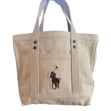 RALPH LAUREN 폴로 랄프로렌 자수 패치 토트백
