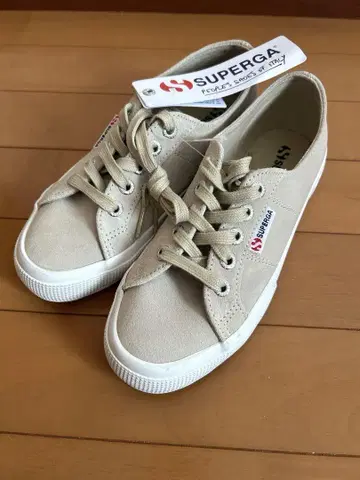 SUPERGA 스페르가 캔버스 스니커즈 미사용 베이지 계열 36