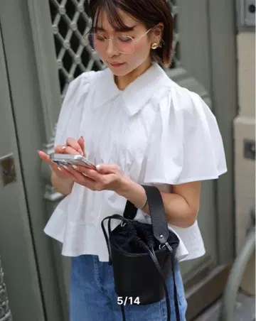gypsohila 지프소피아 Tuck Blouse 화이트 36
