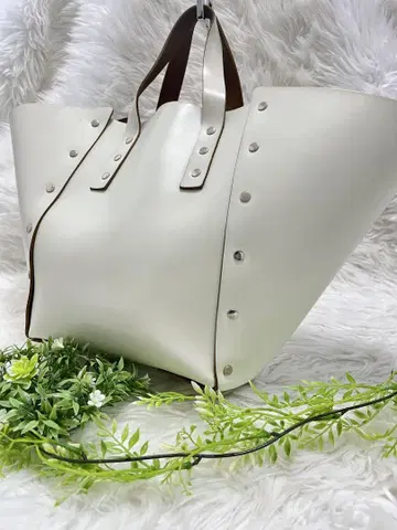 Hender Scheme 핸더 스킴 리벳 가죽 와이드 토트백