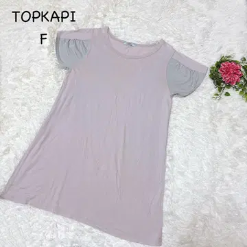 탑카피 F 반팔 티셔츠 핑크 튜닉 코튼 봄/여름 얇은 소재 캐주얼
