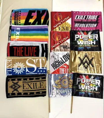 EXILE 라이브 투어 타월 플래그 세트
